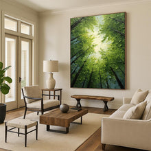 Load image into Gallery viewer, Sunlit Forest Canopy – Impasto Oil Landscape DTP266
