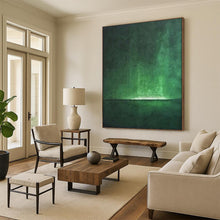 Load image into Gallery viewer, Dark Green Abstract Painting, Suited for Moody Home Office &amp; Modern Art Gallery LargeART1891
