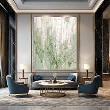 Load image into Gallery viewer, Large - Format Hand - painted Green Vine Whimsy Acrylic Art for Nature - Themed Sunrooms LargeART0206
