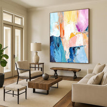 Load image into Gallery viewer, “Color - Clash Abstract Dynamism” – Textured Oil Painting with Bold Hues DTP280
