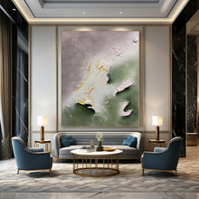 Load image into Gallery viewer, Pastel Textured Abstract Canvas Painting, Perfect for Bohemian Bedroom &amp; Soft - Toned Nursery LargeART1225
