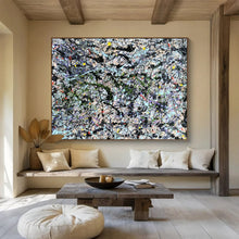 Load image into Gallery viewer, Multi - Color Splatter - Eclectic Living Room Art LargeART1590
