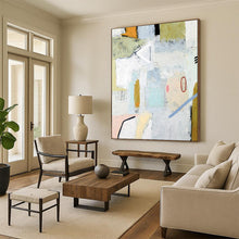 Load image into Gallery viewer, Mixed - Tone Abstract Composition - Fits Eclectic Living Room &amp; Art Gallery Pop - Up LargeART2390
