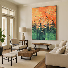 Load image into Gallery viewer, Orange - Toned Abstract Splatter Art, Ideal for Energetic Home Gym &amp; Bold Kitchen LargeART1939
