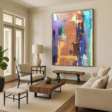 Load image into Gallery viewer, Colorful Chaos - Vivid Abstract Acrylic, Perfect for Bohemian - Style Living Rooms and Artistic Cafes DTP036
