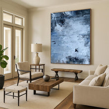 Load image into Gallery viewer, Blue and Gray Abstract Stream – Textured Acrylic Landscape DTP251
