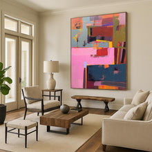 Load image into Gallery viewer, Vibrant Blocks - Colorful Geometric Abstract Acrylic Art, Great for Contemporary Dining Areas and Creative Studios DTP032
