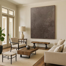Load image into Gallery viewer, “Textured Neutral Abstraction” - Brown, Grey Abstract Art on Canvas DKH1116
