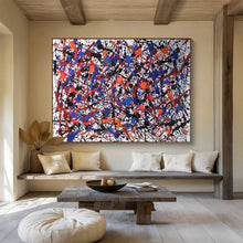 Load image into Gallery viewer, Hand - painted White Background Drip Painting Acrylic Art for Modern Art Galleries LargeART1728
