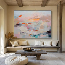 Load image into Gallery viewer, Pastel Abstract Landscape Painting On Canvas DKH410
