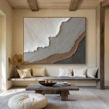 Load image into Gallery viewer, Textured Neutral - Tones Abstract Painting for Minimalist Living Room &amp; Calm Office DKH251
