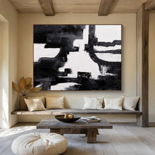 Load image into Gallery viewer, Monochrome Abstract Painting - Perfect for Industrial Loft &amp; Modern Study DKH018
