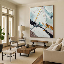 Load image into Gallery viewer, “Rhythmic Motion” – Colorful Stroke - filled Abstract Acrylic for Dynamic Energy DTP046
