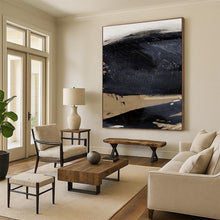 Load image into Gallery viewer, Stormy Mesa – Dark Black and Earthy Beige Layers DTP203
