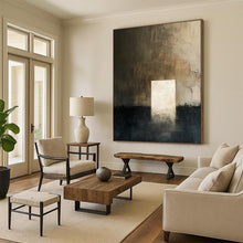 Load image into Gallery viewer, “Dark Abstract with Light Portal” - Expressionistic Abstract Acrylic, Ideal for Contemporary Living Room and Art Studio DTP008
