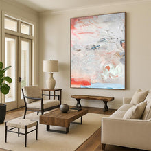 Load image into Gallery viewer, Hand - painted Substantial Textured Pastel Abstract Collage Acrylic Art for Feminine Bedrooms LargeART0096
