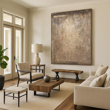 Load image into Gallery viewer, “Textured Earth Tones” - Brown, Beige Abstract Art on Canvas DKH1208

