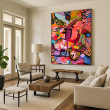 Load image into Gallery viewer, “Pink Dreamscape” Rich pinks, purples, and diverse abstract forms. DTP292
