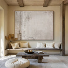 Load image into Gallery viewer, Textured Neutral Abstract Art for Industrial Loft &amp; Serene Bedroom DKH083
