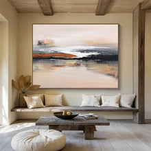 Load image into Gallery viewer, Soft Tones “Misty Coast” Painting on Canvas, Evocative Seaside Art DKH914
