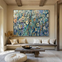 Load image into Gallery viewer, Wildflower Field “Dreamy Meadow” Painting on Canvas, Ethereal Landscape Art DKH897
