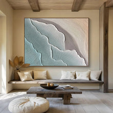 Load image into Gallery viewer, Textured Abstract Painting on Canvas: Layered Wave - Like Abstraction DKH579
