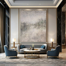 Load image into Gallery viewer, Gray Textured Landscape Abstract Art for Industrial - style Hotel Room &amp; Art - focused Loft LargeART0959
