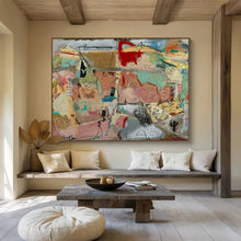 Load image into Gallery viewer, “Desert - Inspired Abstract” - Earthy Tones Abstract Acrylic, Suits Southwest - Themed Room and Art Gallery DLZ243
