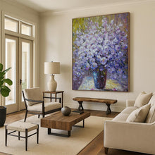 Load image into Gallery viewer, Impressionistic Purple Flower Bouquet Abstract Painting - Suits Dining Room &amp; Conservatory LargeART2350
