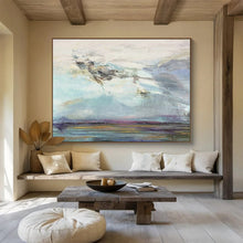Load image into Gallery viewer, Dreamy Sky Abstract Painting for Poetry Corner &amp; Minimalist Nursery DKH196
