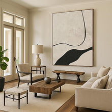 Load image into Gallery viewer, Large - Scale Curved Line Abstract Acrylic Art for Minimalist Living Room LargeART0264
