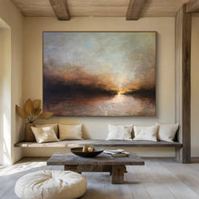 Load image into Gallery viewer, Abstract Landscape Painting on Canvas - “Sunset Reflections” DKH774
