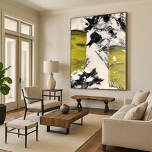 Load image into Gallery viewer, Oversized Bold Green and Black Abstract Acrylic for Modern Office &amp; Dynamic Game Room LargeART0305
