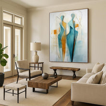 Load image into Gallery viewer, Abstract Spiritual Figure Art, Minimalist Line - Art Painting for Serene Bedroom &amp; Art Gallery LargeART2234
