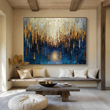 Load image into Gallery viewer, Golden Forest Abstract Acrylic painting DLZ157
