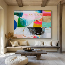 Load image into Gallery viewer, Mixed - Shape Color Block Abstract Art for Artistic Boutique &amp; Gallery Pop - Up DKH069
