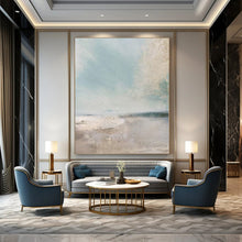 Load image into Gallery viewer, Soft Coastal Abstract Canvas Painting, Great for Beach House Bedroom &amp; Seaside Wellness Center LargeART1102
