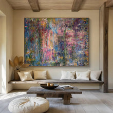 Load image into Gallery viewer, Mixed - Color Abstract Painting on Canvas - “Color Fusion” DKH715
