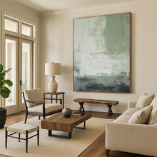 Load image into Gallery viewer, Oversized Green - Gray Abstract Textural Art for Nature - Themed Living Room &amp; Calm Office LargeART0523
