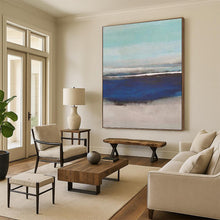 Load image into Gallery viewer, “Soft Sea Hues” Abstract Coastal Painting on Canvas, Calming Beach Art DKH926
