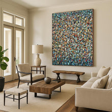 Load image into Gallery viewer, Multicolored Pointillism Abstract Creation - Fits Creative Studio &amp; Lounge Area LargeART2348
