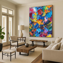 Load image into Gallery viewer, Vibrant Color Palette Knife Art - Perfect for Creative Studio &amp; Lively Restaurant LargeART0685
