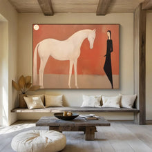 Load image into Gallery viewer, Figurative Abstract Painting on Canvas - “Horse and Figure” DKH730
