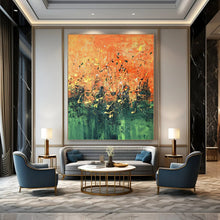 Load image into Gallery viewer, Splattered Autumn Abstract Art for Rustic Cabin &amp; Nature - inspired Café LargeART0926
