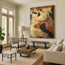 Load image into Gallery viewer, Golden - Wave Abstract Acrylic for Luxury Bedroom &amp; High - End Restaurant LargeART0822
