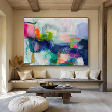 Load image into Gallery viewer, Vibrant Abstract Painting with Dynamic Lines DKH474
