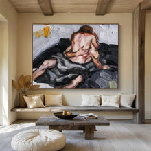 Load image into Gallery viewer, Expressive Figural Abstract Painting on Canvas - “Intimate Embrace” DKH613
