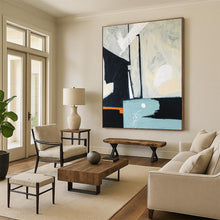 Load image into Gallery viewer, Monochrome Abstract with Pops of Color - Perfect for Modern Dining Room &amp; Art - Filled Library LargeART2378
