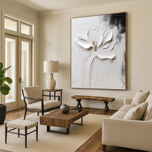 Load image into Gallery viewer, Black &amp; White Minimalist Abstract Art, Perfect for Zen Study &amp; Contemporary Bedroom LargeART2106
