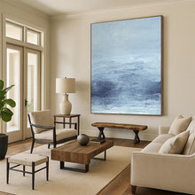 Load image into Gallery viewer, “Ink - Wash Inspired Abstraction” Abstract Black - and - Beige Painting on Canvas, Minimalist Decor DKH968
